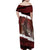 Merry Christmas Family Matching Off Shoulder Maxi Dress and Hawaiian Shirt Krampus in The Woods - Red LT7 - Wonder Print Shop