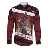 Merry Christmas Family Matching Puletasi and Hawaiian Shirt Krampus in The Woods - Red - Wonder Print Shop