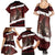 Merry Christmas Family Matching Summer Maxi Dress and Hawaiian Shirt Krampus in The Woods - Red - Wonder Print Shop