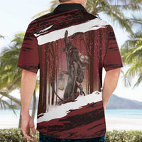 Merry Christmas Hawaiian Shirt Krampus in The Woods - Red - Wonder Print Shop