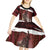 Merry Christmas Kid Short Sleeve Dress Krampus in The Woods - Red - Wonder Print Shop