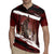 Merry Christmas Rugby Jersey Krampus in The Woods - Red - Wonder Print Shop