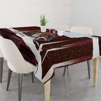 Merry Christmas Tablecloth Krampus in The Woods - Red - Wonder Print Shop