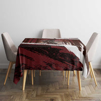 Merry Christmas Tablecloth Krampus in The Woods - Red - Wonder Print Shop