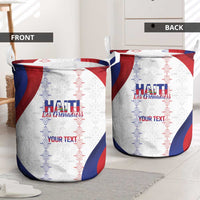 Haiti Football Les Grenadiers Personalized Laundry Basket Voodoo Veve Papa Legba - Wonder Print Shop