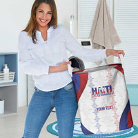 Haiti Football Les Grenadiers Personalized Laundry Basket Voodoo Veve Papa Legba - Wonder Print Shop