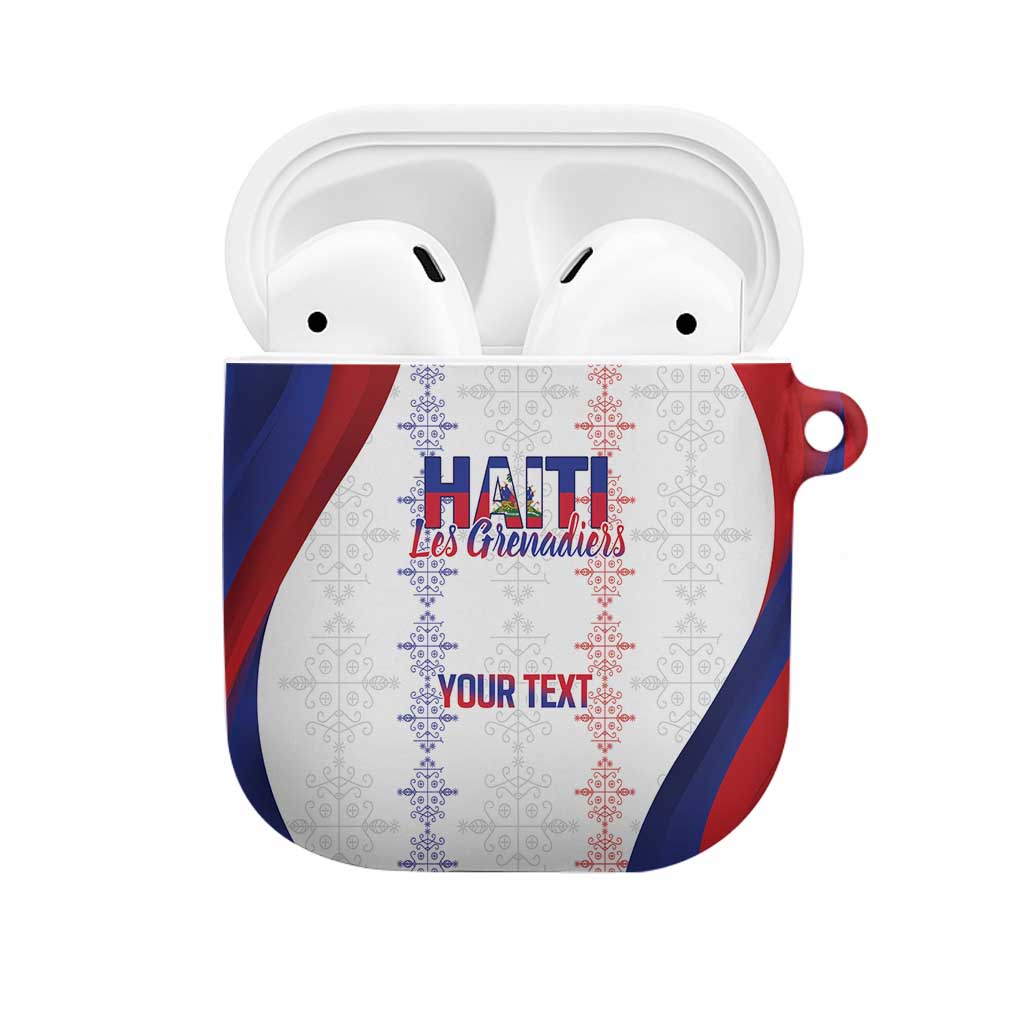 Haiti Football Les Grenadiers Personalized AirPods Case Voodoo Veve Papa Legba - Wonder Print Shop
