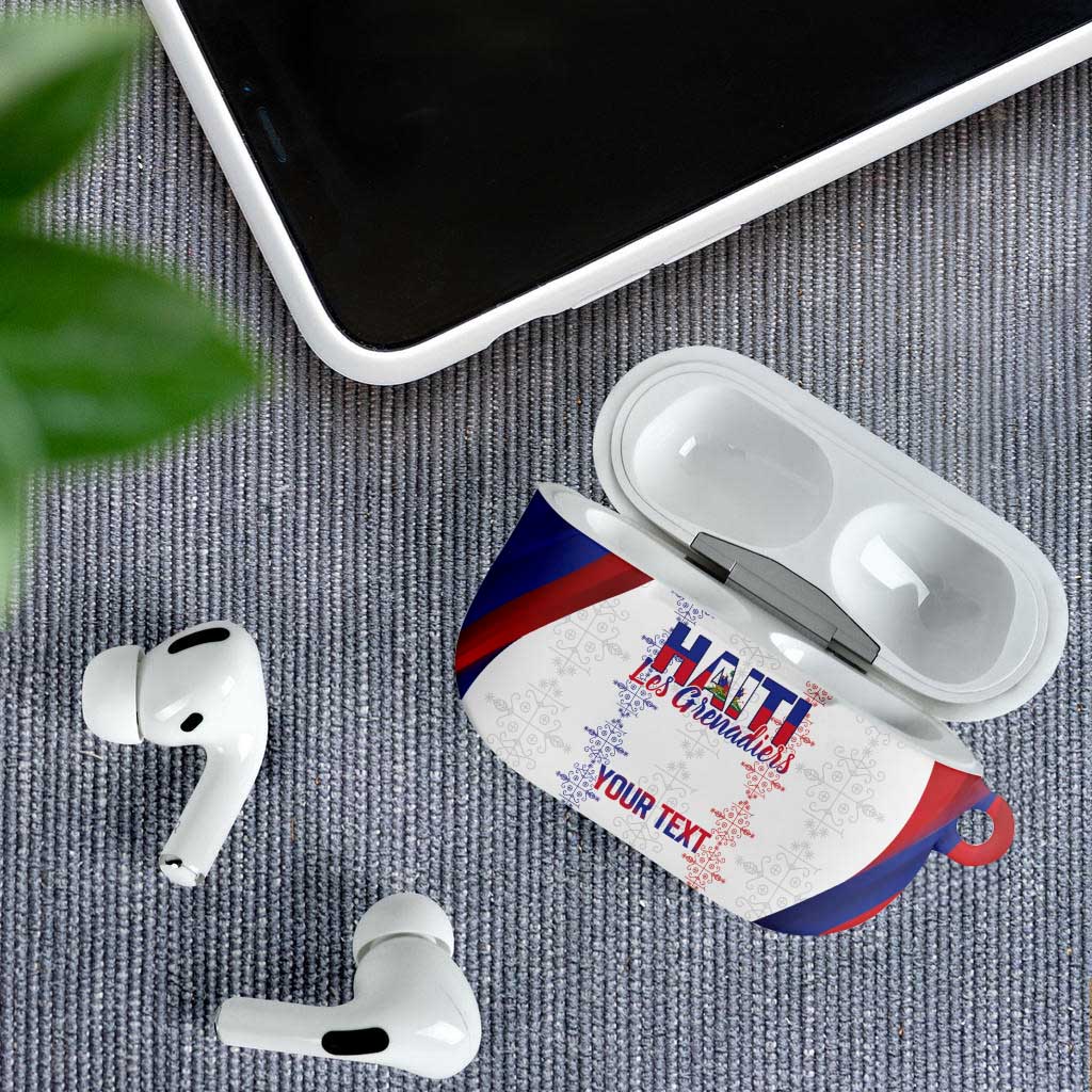 Haiti Football Les Grenadiers Personalized AirPods Case Voodoo Veve Papa Legba - Wonder Print Shop
