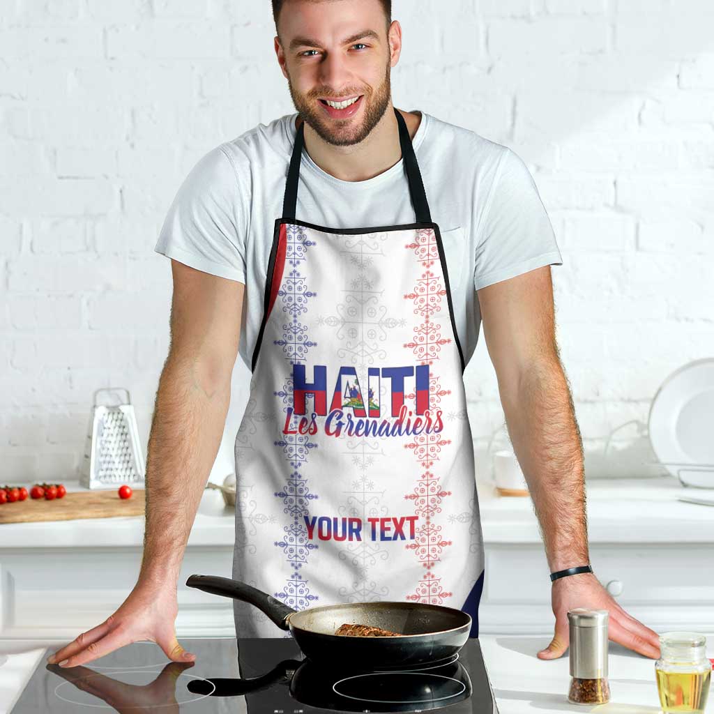 Haiti Football Les Grenadiers Personalized Apron Voodoo Veve Papa Legba - Wonder Print Shop