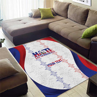 Haiti Football Les Grenadiers Personalized Area Rug Voodoo Veve Papa Legba - Wonder Print Shop
