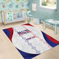 Haiti Football Les Grenadiers Personalized Area Rug Voodoo Veve Papa Legba - Wonder Print Shop