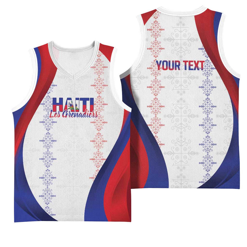 Haiti Football Les Grenadiers Personalized Basketball Jersey Voodoo Veve Papa Legba - Wonder Print Shop