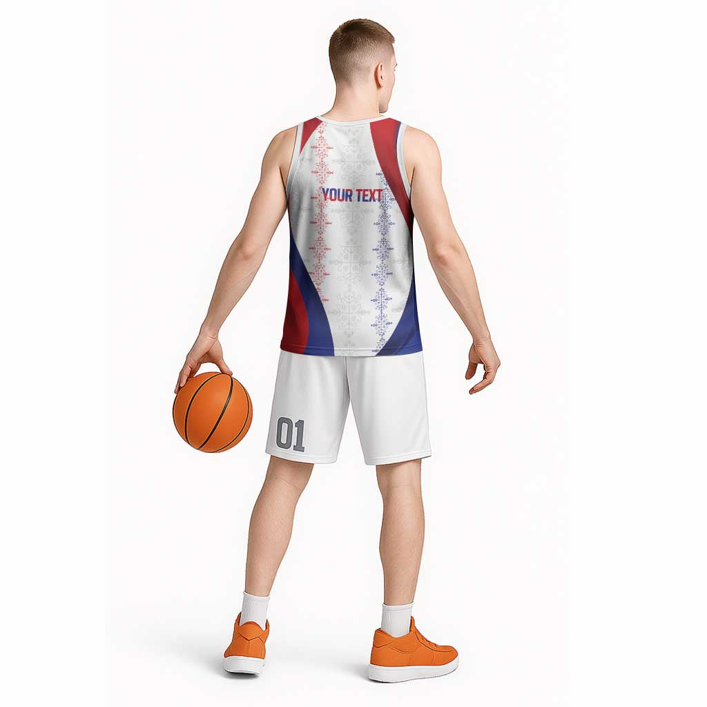 Haiti Football Les Grenadiers Personalized Basketball Jersey Voodoo Veve Papa Legba - Wonder Print Shop