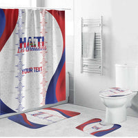 Haiti Football Les Grenadiers Personalized Bathroom Set Voodoo Veve Papa Legba - Wonder Print Shop