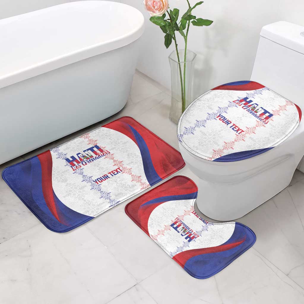 Haiti Football Les Grenadiers Personalized Bathroom Set Voodoo Veve Papa Legba - Wonder Print Shop