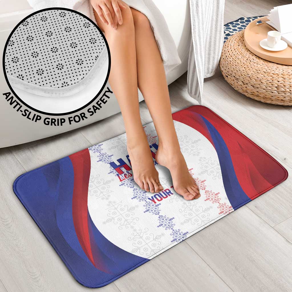 Haiti Football Les Grenadiers Personalized Bathroom Set Voodoo Veve Papa Legba - Wonder Print Shop
