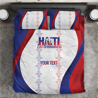 Haiti Football Les Grenadiers Personalized Bedding Set Voodoo Veve Papa Legba - Wonder Print Shop