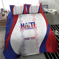 Haiti Football Les Grenadiers Personalized Bedding Set Voodoo Veve Papa Legba - Wonder Print Shop