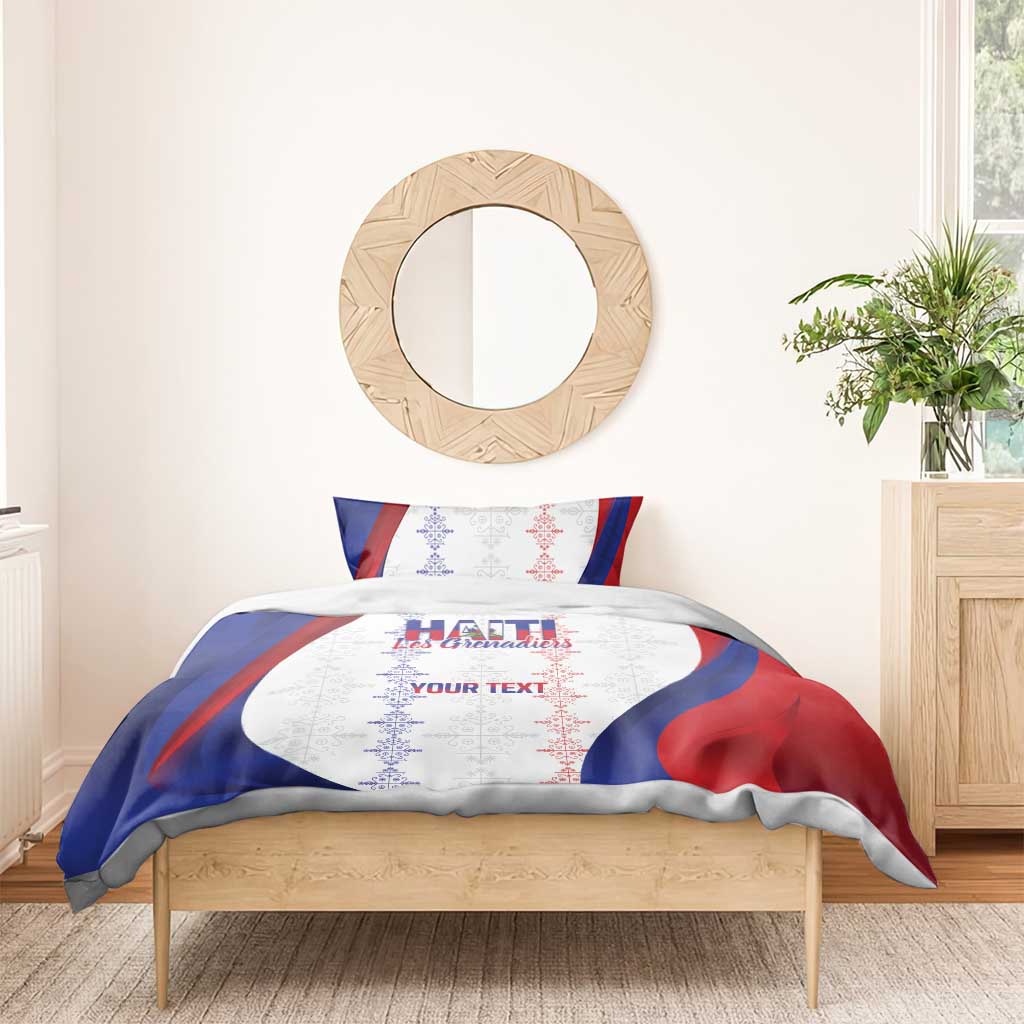 Haiti Football Les Grenadiers Personalized Bedding Set Voodoo Veve Papa Legba - Wonder Print Shop