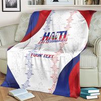 Haiti Football Les Grenadiers Personalized Blanket Voodoo Veve Papa Legba - Wonder Print Shop