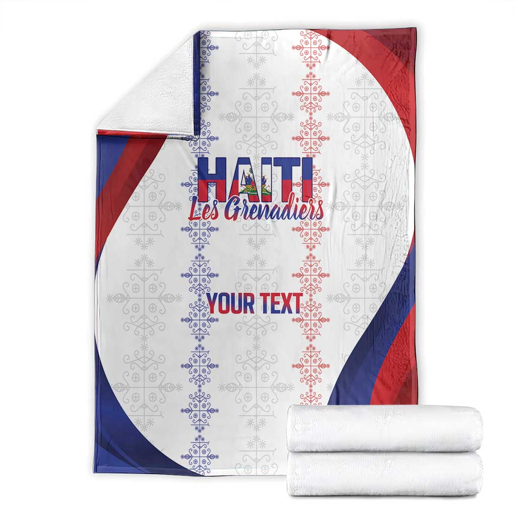 Haiti Football Les Grenadiers Personalized Blanket Voodoo Veve Papa Legba - Wonder Print Shop