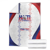 Haiti Football Les Grenadiers Personalized Blanket Voodoo Veve Papa Legba - Wonder Print Shop