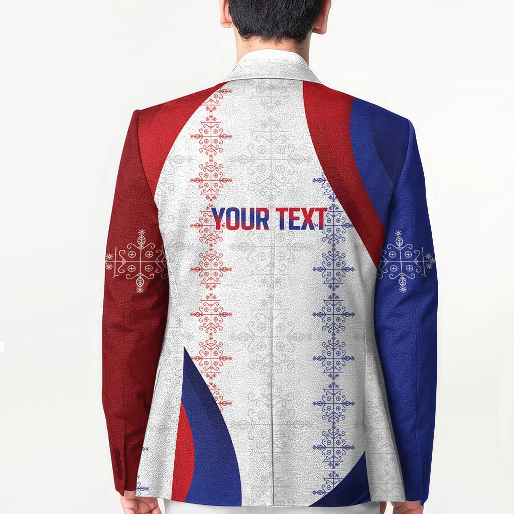 Haiti Football Les Grenadiers Personalized Blazer Voodoo Veve Papa Legba - Wonder Print Shop