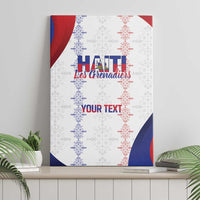 Haiti Football Les Grenadiers Personalized Canvas Wall Art Voodoo Veve Papa Legba - Wonder Print Shop