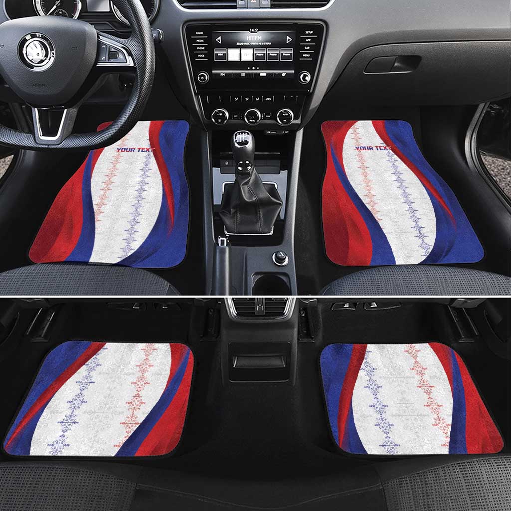 Haiti Football Les Grenadiers Personalized Car Mats Voodoo Veve Papa Legba - Wonder Print Shop