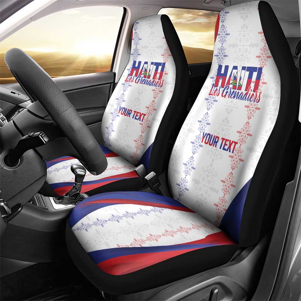 Haiti Football Les Grenadiers Personalized Car Seat Cover Voodoo Veve Papa Legba - Wonder Print Shop