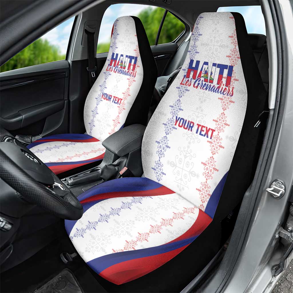 Haiti Football Les Grenadiers Personalized Car Seat Cover Voodoo Veve Papa Legba - Wonder Print Shop