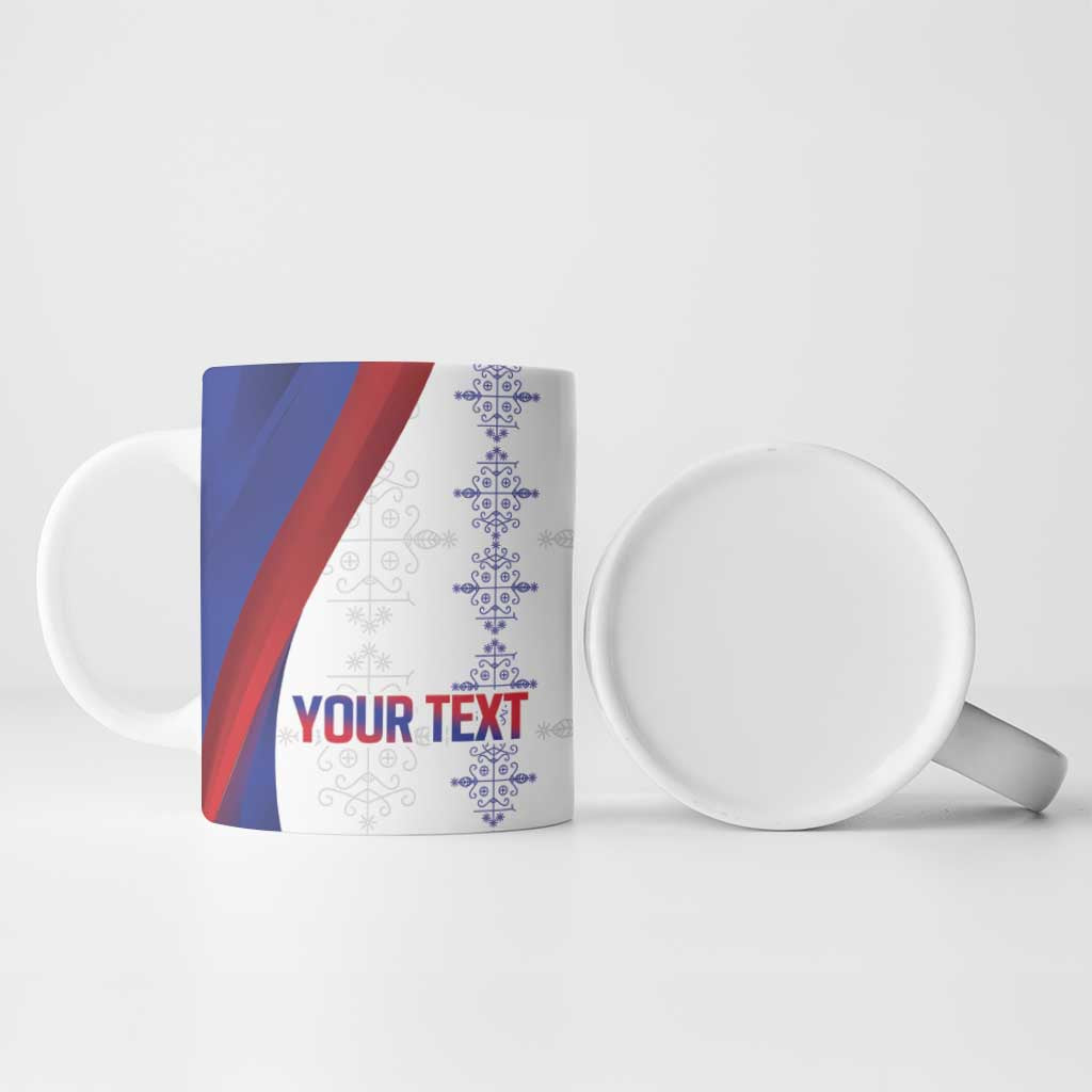Haiti Football Les Grenadiers Personalized Ceramic Mug Voodoo Veve Papa Legba - Wonder Print Shop