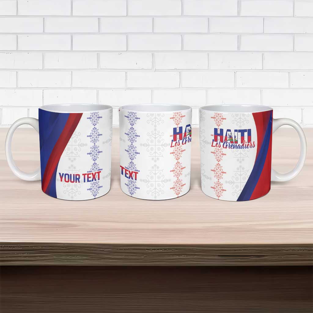 Haiti Football Les Grenadiers Personalized Ceramic Mug Voodoo Veve Papa Legba - Wonder Print Shop