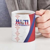 Haiti Football Les Grenadiers Personalized Ceramic Mug Voodoo Veve Papa Legba - Wonder Print Shop