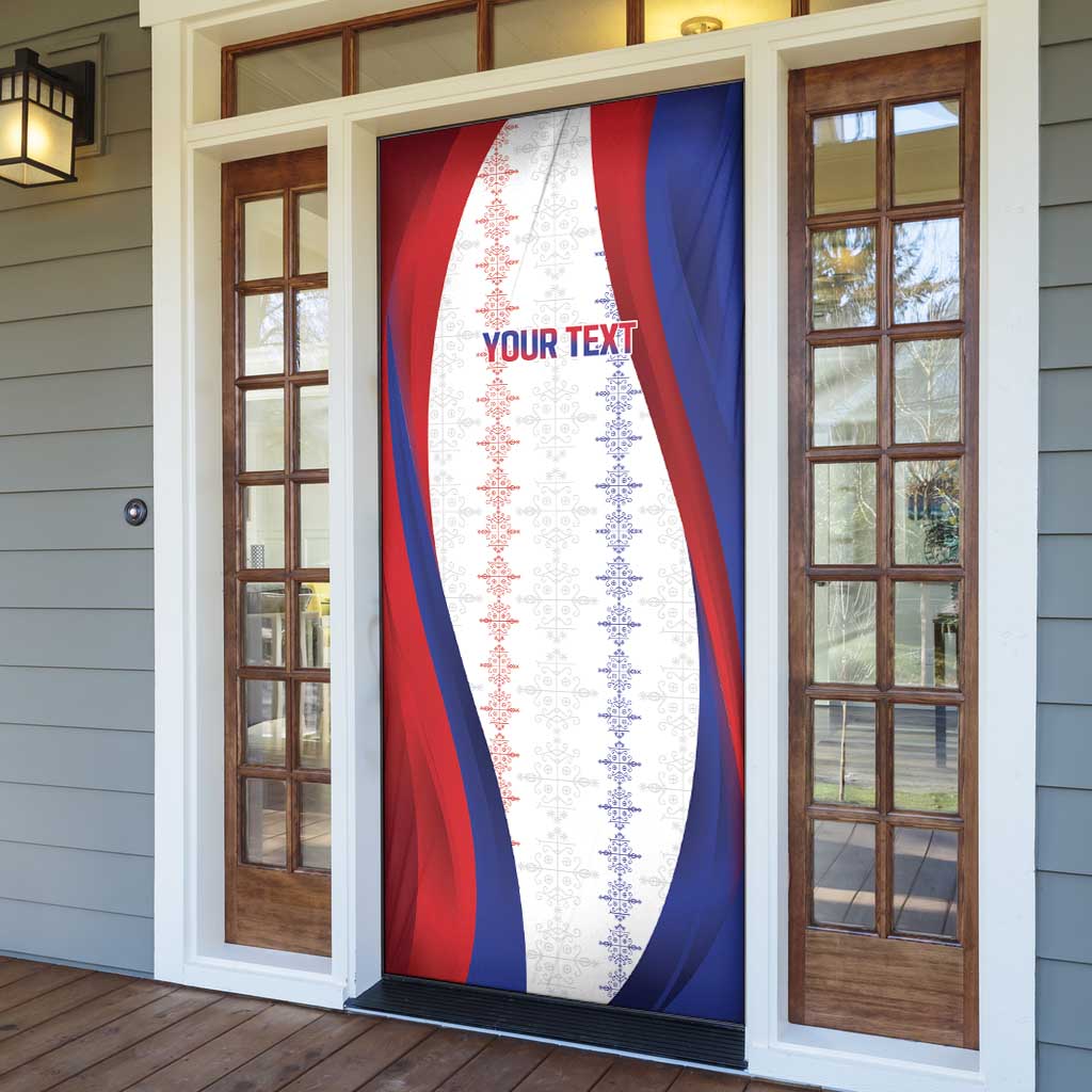 Haiti Football Les Grenadiers Personalized Door Cover Voodoo Veve Papa Legba - Wonder Print Shop
