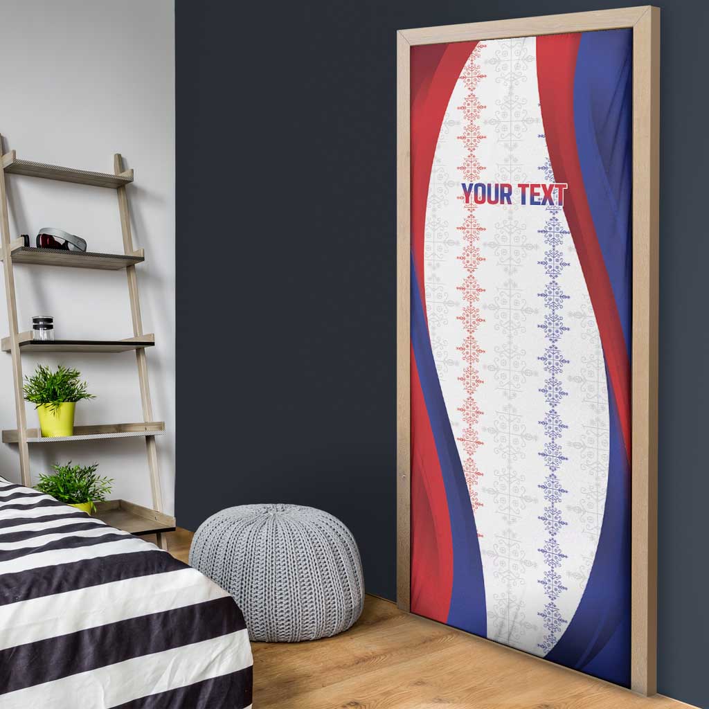 Haiti Football Les Grenadiers Personalized Door Cover Voodoo Veve Papa Legba - Wonder Print Shop