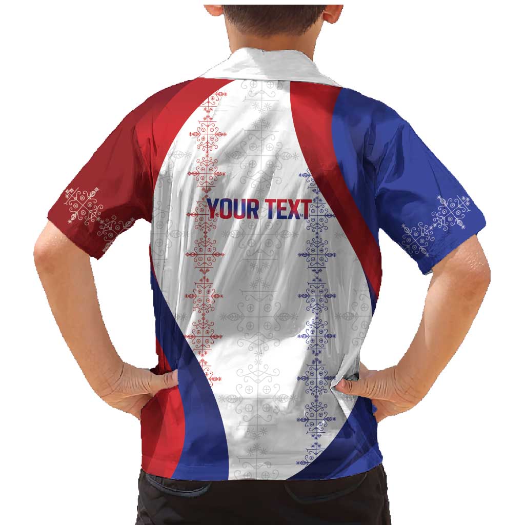 Haiti Football Les Grenadiers Personalized Family Matching Mermaid Dress and Hawaiian Shirt Voodoo Veve Papa Legba - Wonder Print Shop