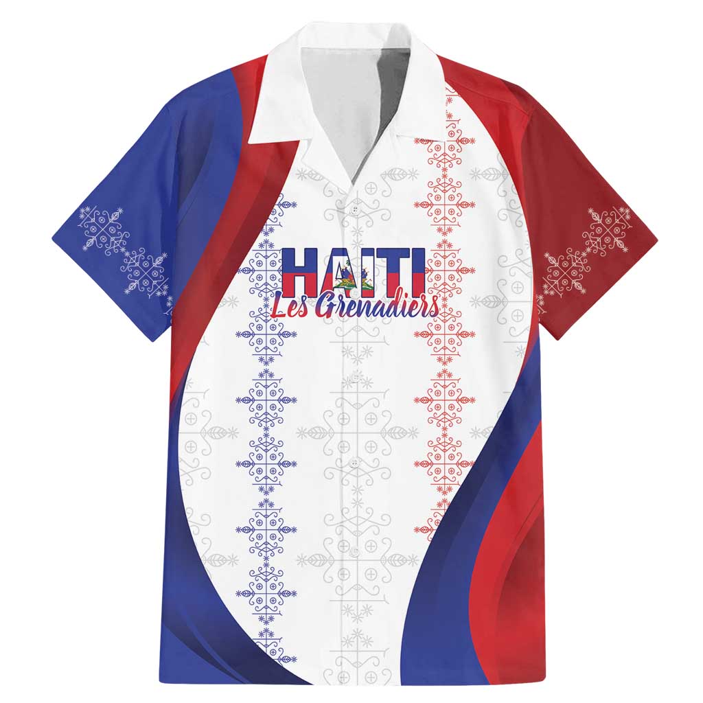 Haiti Football Les Grenadiers Personalized Family Matching Mermaid Dress and Hawaiian Shirt Voodoo Veve Papa Legba - Wonder Print Shop