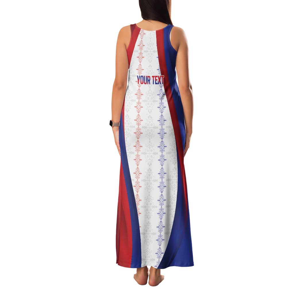 Haiti Football Les Grenadiers Personalized Family Matching Tank Maxi Dress and Hawaiian Shirt Voodoo Veve Papa Legba - Wonder Print Shop