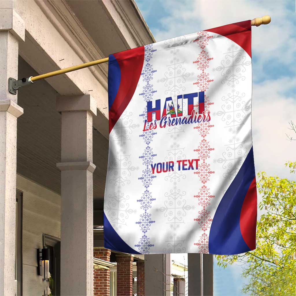 Haiti Football Les Grenadiers Personalized Garden Flag Voodoo Veve Papa Legba - Wonder Print Shop