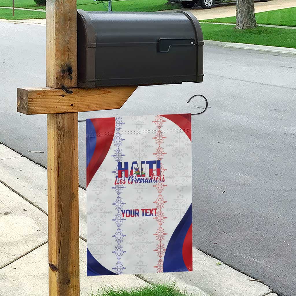 Haiti Football Les Grenadiers Personalized Garden Flag Voodoo Veve Papa Legba - Wonder Print Shop