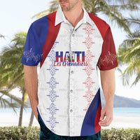 Haiti Football Les Grenadiers Personalized Hawaiian Shirt Voodoo Veve Papa Legba - Wonder Print Shop