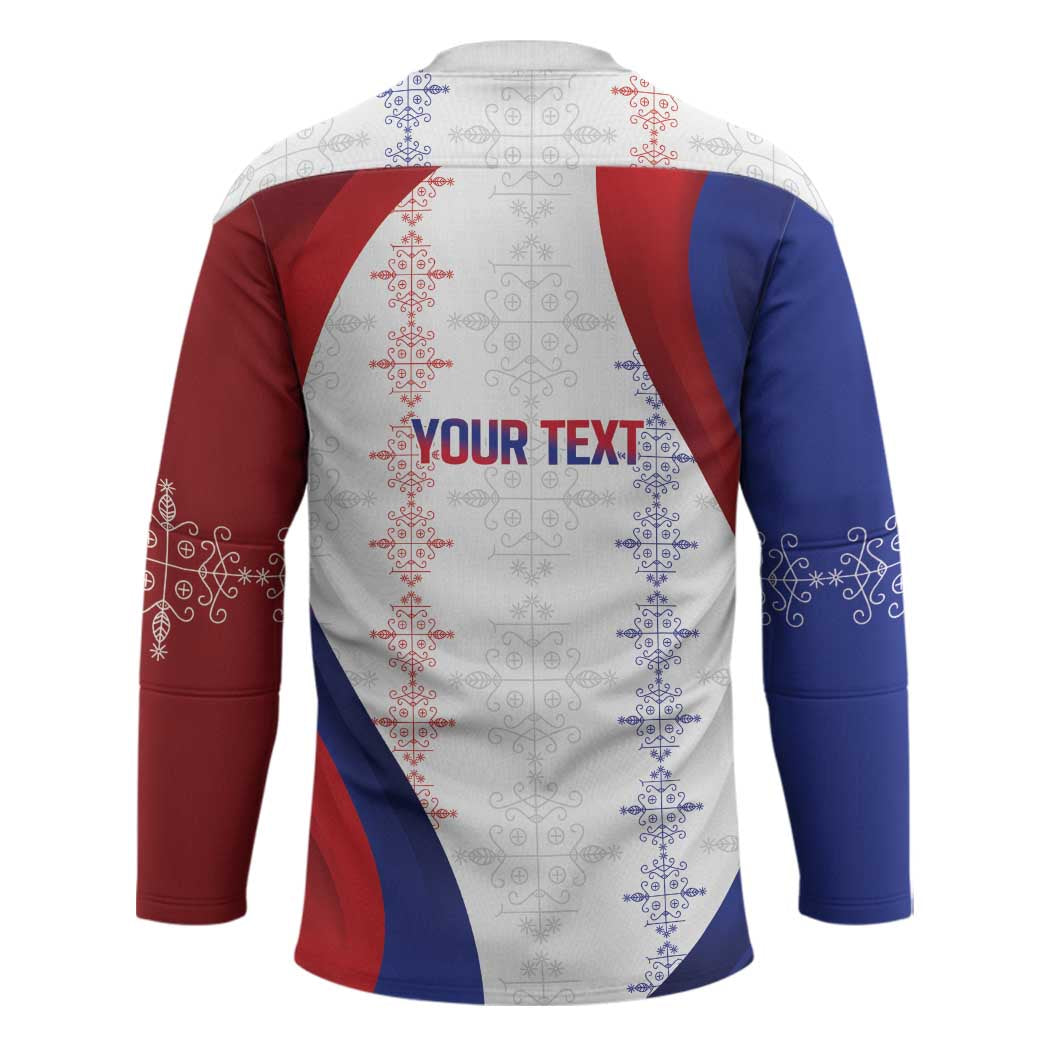 Haiti Football Les Grenadiers Personalized Hockey Jersey Voodoo Veve Papa Legba - Wonder Print Shop