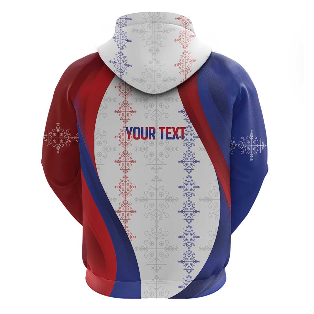 Haiti Football Les Grenadiers Personalized Hoodie Voodoo Veve Papa Legba - Wonder Print Shop
