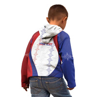Haiti Football Les Grenadiers Personalized Kid Hoodie Voodoo Veve Papa Legba - Wonder Print Shop