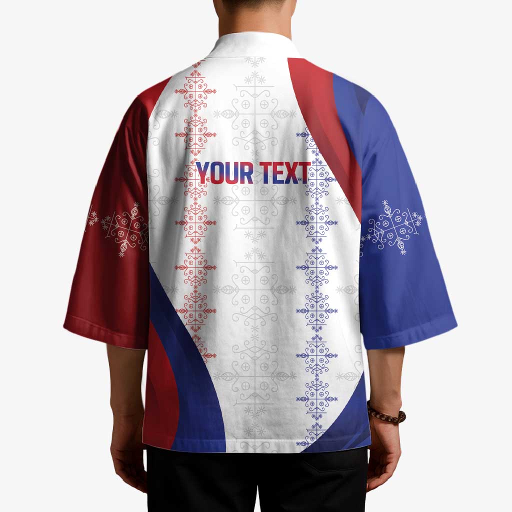 Haiti Football Les Grenadiers Personalized Kimono Voodoo Veve Papa Legba - Wonder Print Shop