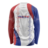 Haiti Football Les Grenadiers Personalized Long Sleeve Shirt Voodoo Veve Papa Legba - Wonder Print Shop