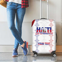 Haiti Football Les Grenadiers Personalized Luggage Cover Voodoo Veve Papa Legba - Wonder Print Shop