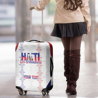 Haiti Football Les Grenadiers Personalized Luggage Cover Voodoo Veve Papa Legba - Wonder Print Shop