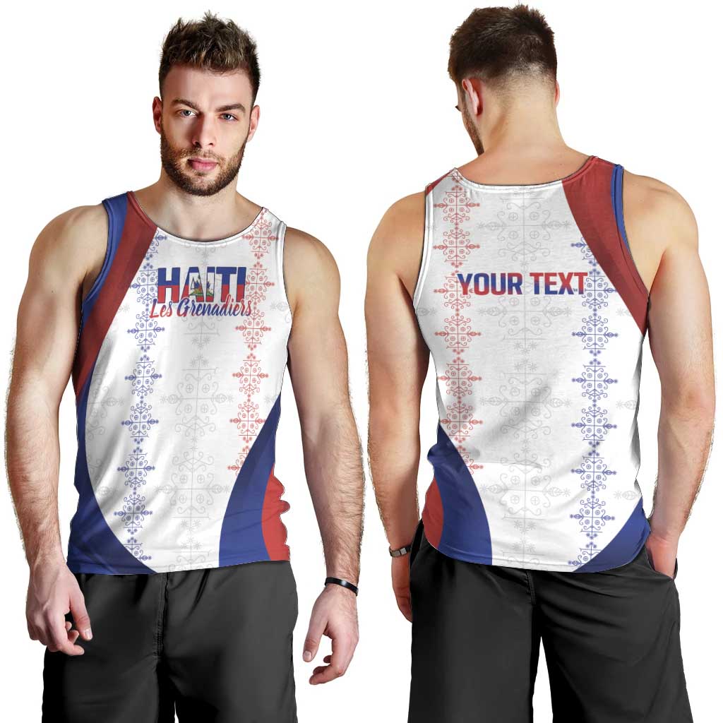 Haiti Football Les Grenadiers Personalized Men Tank Top Voodoo Veve Papa Legba - Wonder Print Shop